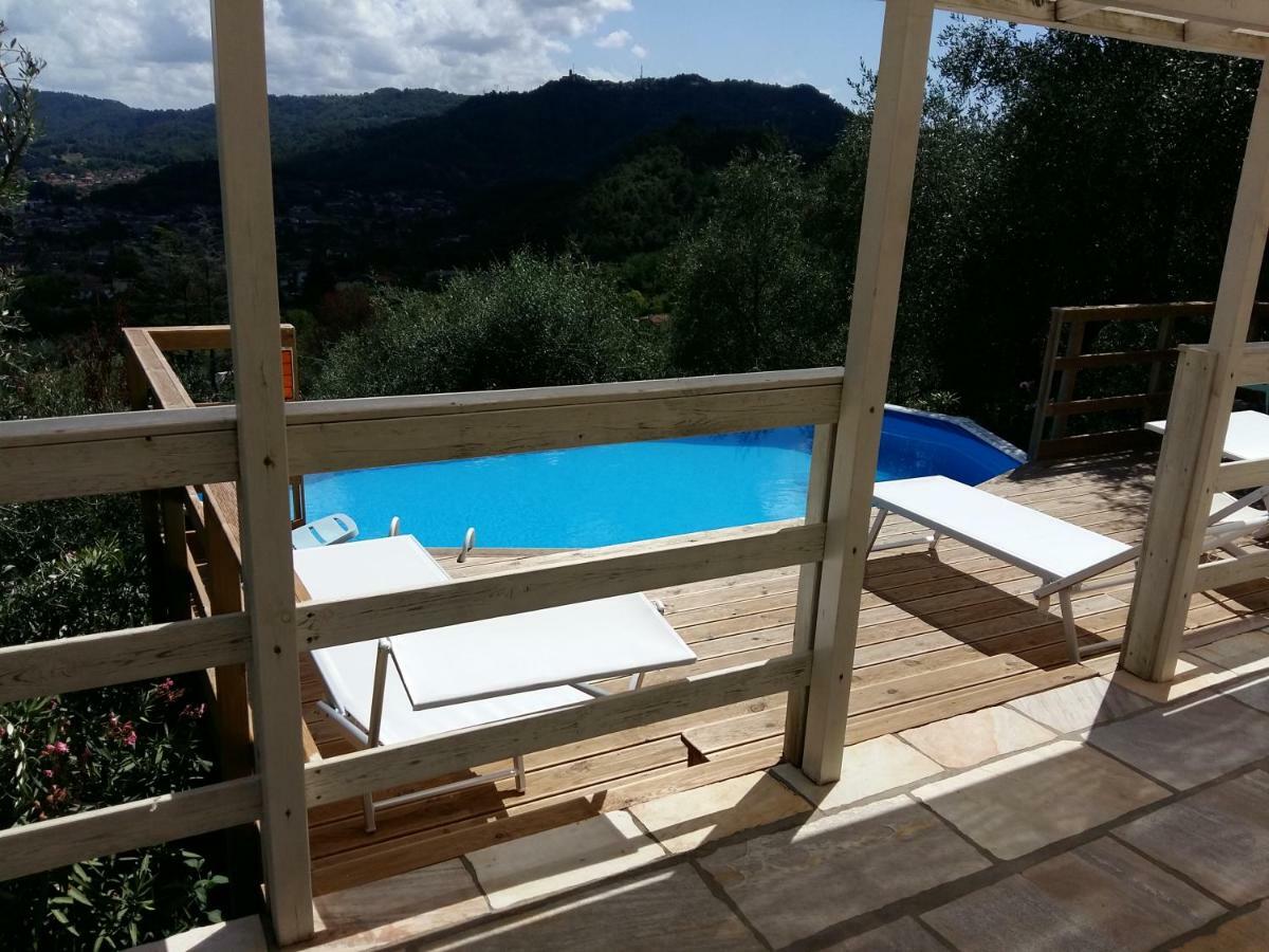 Valuable Rustic Tuscan Swimming Pool, Breathtaking View Of Camaiore Bagian luar foto