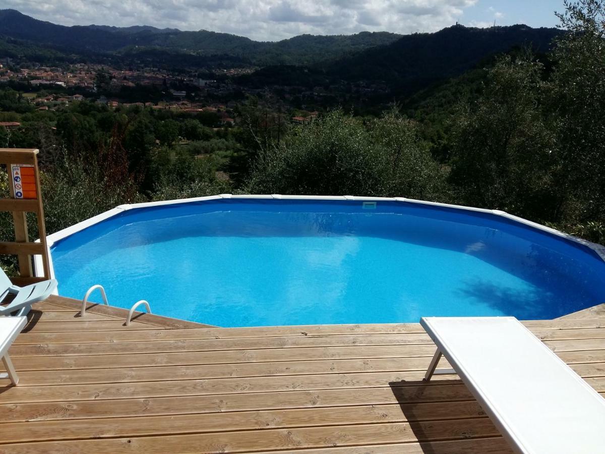 Valuable Rustic Tuscan Swimming Pool, Breathtaking View Of Camaiore Bagian luar foto
