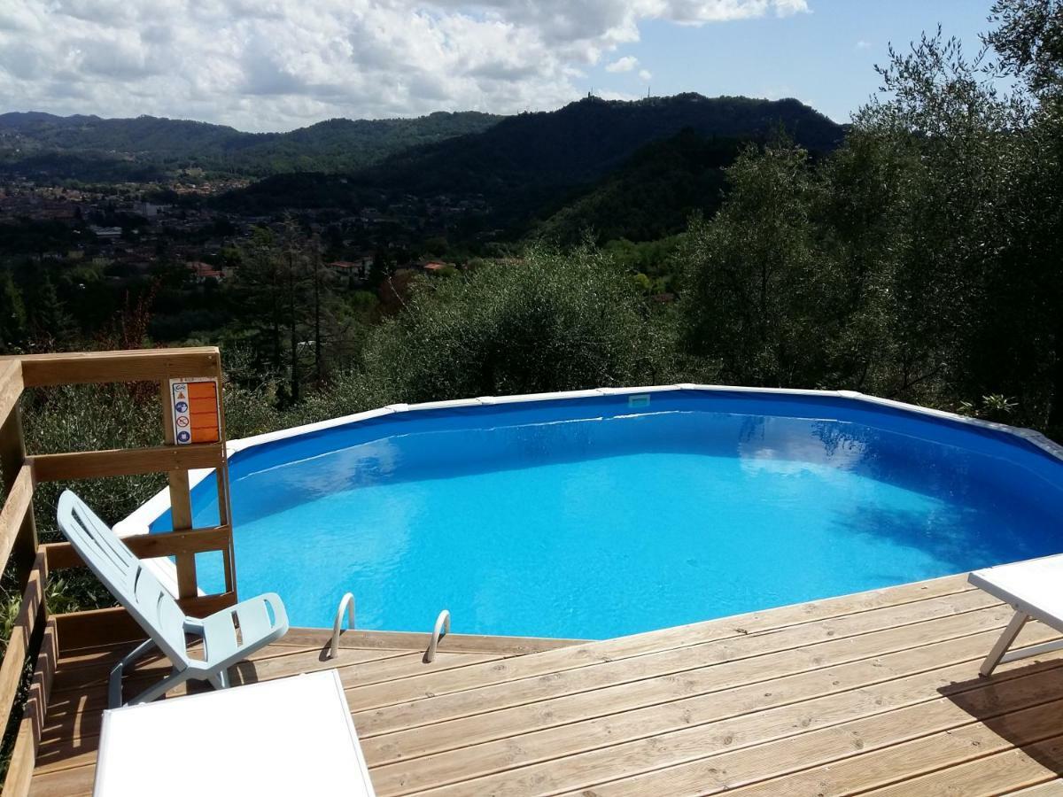 Valuable Rustic Tuscan Swimming Pool, Breathtaking View Of Camaiore Bagian luar foto